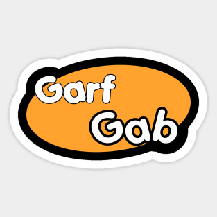 Garf Gab Logo T-Shirt Sticker